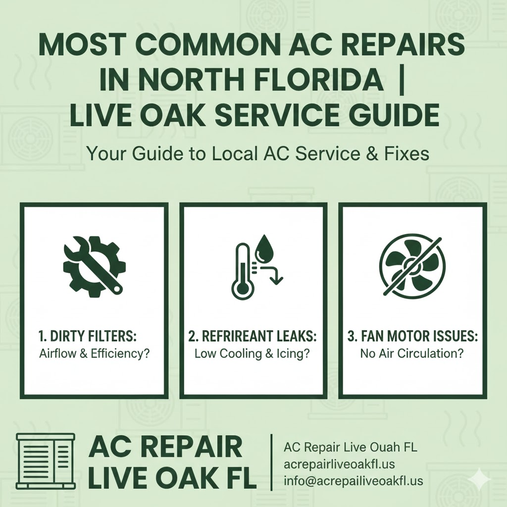 most common ac repairs in north florida | live oak service guide