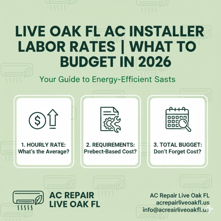 live oak fl ac installer labor rates | what to budget in 2026